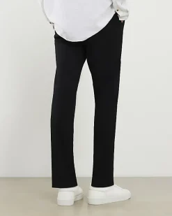 Black Slim Fit Stretch Chino Trousers
