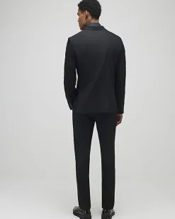 Black Slim Fit Stretch Tailored Suit Trousers