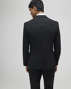 Black Slim Fit Stretch Tuxedo Suit Jacket