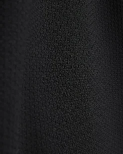 Black Slim Fit Textured Tipped Shorts