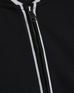 Black Slim Fit Tipped Baseball Shirt