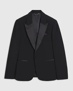 Black Slim Fit Tuxedo Jacket