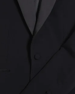 Black Slim Fit Tuxedo Jacket
