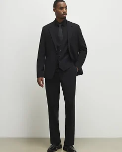 Black Slim Fit Waistcoat