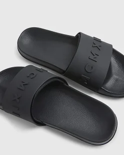 Black Slip On Sliders