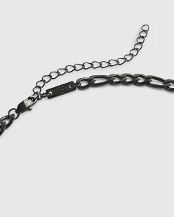 Black Steel Chain Necklace