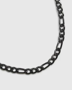 Black Steel Chain Necklace