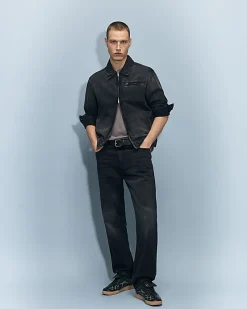 Black Straight Leg Jeans
