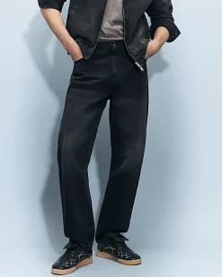 Black Straight Leg Jeans
