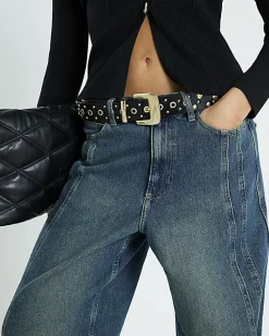 Black Studded Belt