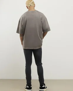 Black Super Skinny Fit Ripped Stretch Jeans