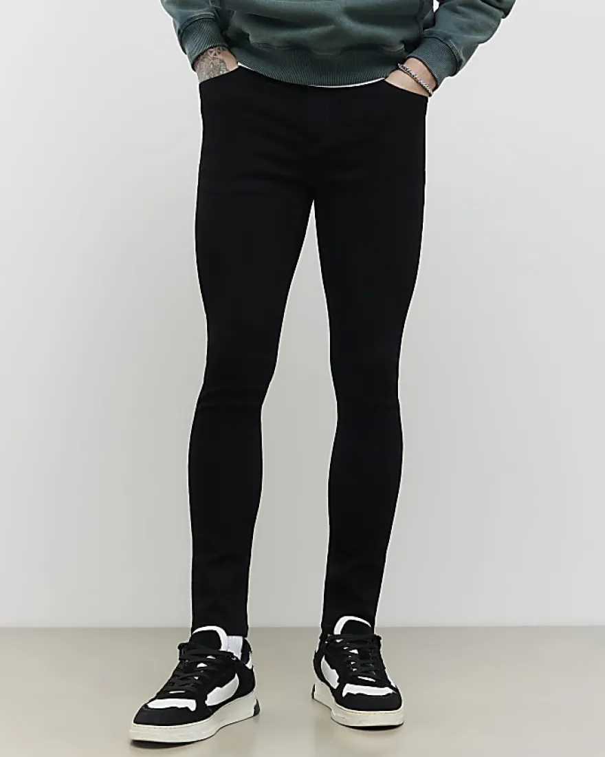 Black Super Skinny Stretch Jeans