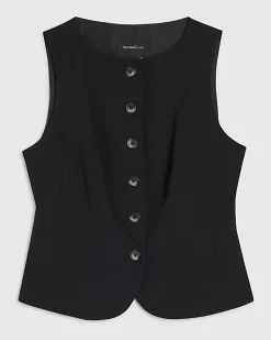 Black Tailored Waistcoat