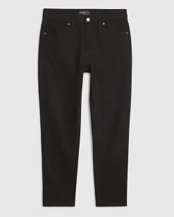Black Tapered Fit Essential Stretch Jeans
