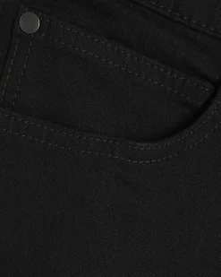 Black Tapered fit Stretch Jeans
