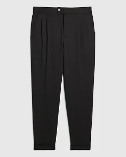 Black Tapered Fit Trousers