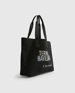 Black Terry De Havilland Tote Bag