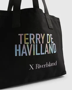 Black Terry De Havilland Tote Bag
