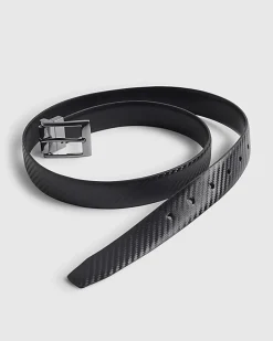 Black Textured Smooth Belt