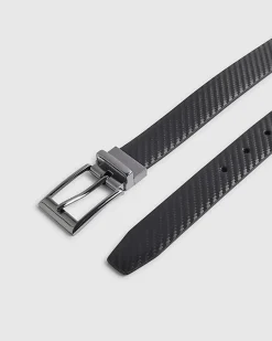 Black Textured Smooth Belt