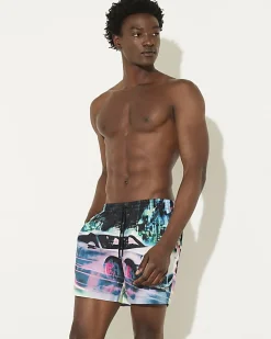 Black Tokyo Nights Swim Shorts