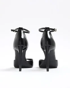 Black Wide Fit Closed Back Heels