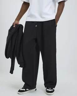 Black Wide Leg Joggers
