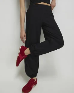 Black Wrap Loungewear Set