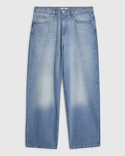 Blue Baggy Fit Washed Jeans