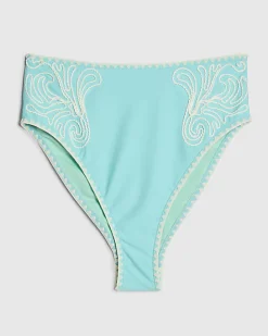 Blue Cornelli Print Bikini Briefs