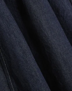 Blue Corset Detail Denim Mini Dress