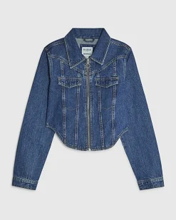 Blue Denim Corset Jacket