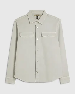 Blue Denim Long Sleeve Overshirt