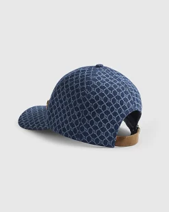 Blue Denim Monogram baseball Cap