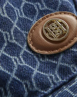 Blue Denim Monogram Bucket Hat