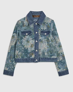 Blue Denim Trophy Tapestry Jacket