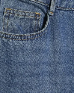 Blue High Waisted Soft Wide Leg Jeans