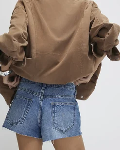 Blue Hotpant Denim Shorts