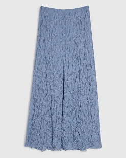 Blue Lace Maxi Skirt