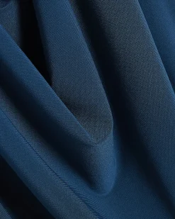 Blue Metal Trim Cowl Neck Jumpsuit