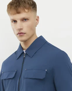 Blue Muscle Fit Shacket