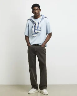 Blue Oversized Fit Heavyweight T-Shirt