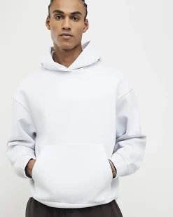 Blue Oversized Fit Hoodie