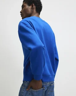 Blue Oversized Fit Penrose Sweatshirt