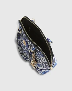 Blue Paisley Print Kettle Tote Bag Bundle