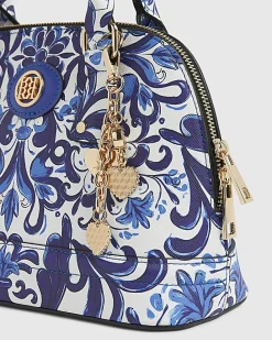 Blue Paisley Print Kettle Tote Bag Bundle