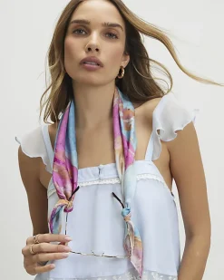 Blue Print Scarf