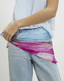 Blue Print Scarf