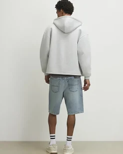 Blue Regular Fit Denim Shorts