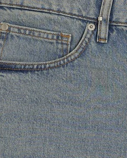 Blue Regular Fit Denim Shorts